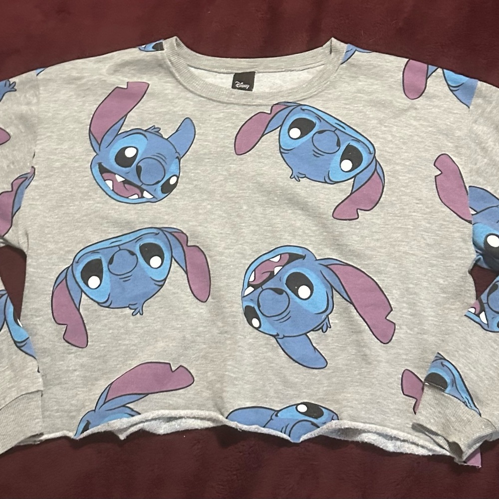 Disney Gray Sweatshirt with Blue Design